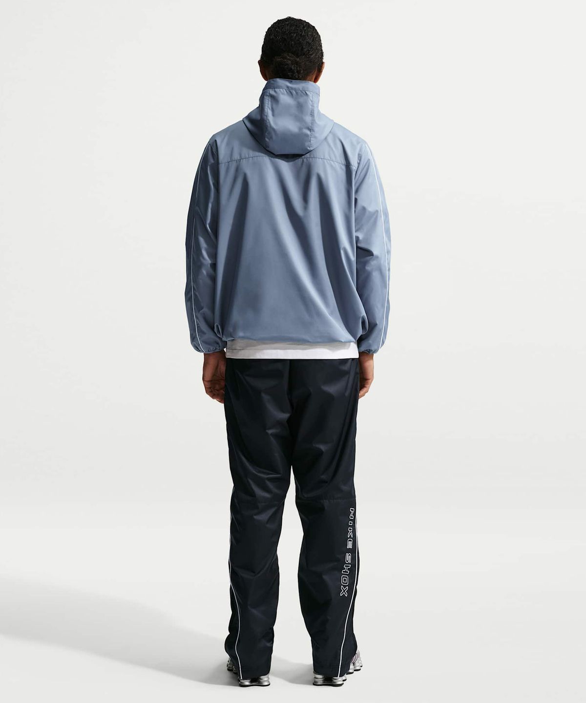 나이키(NIKE) 스포츠웨어 샥스 우븐 하프집 재킷 M - 애션 슬레이트:코발트 블리스:화이트 / IH0652-493