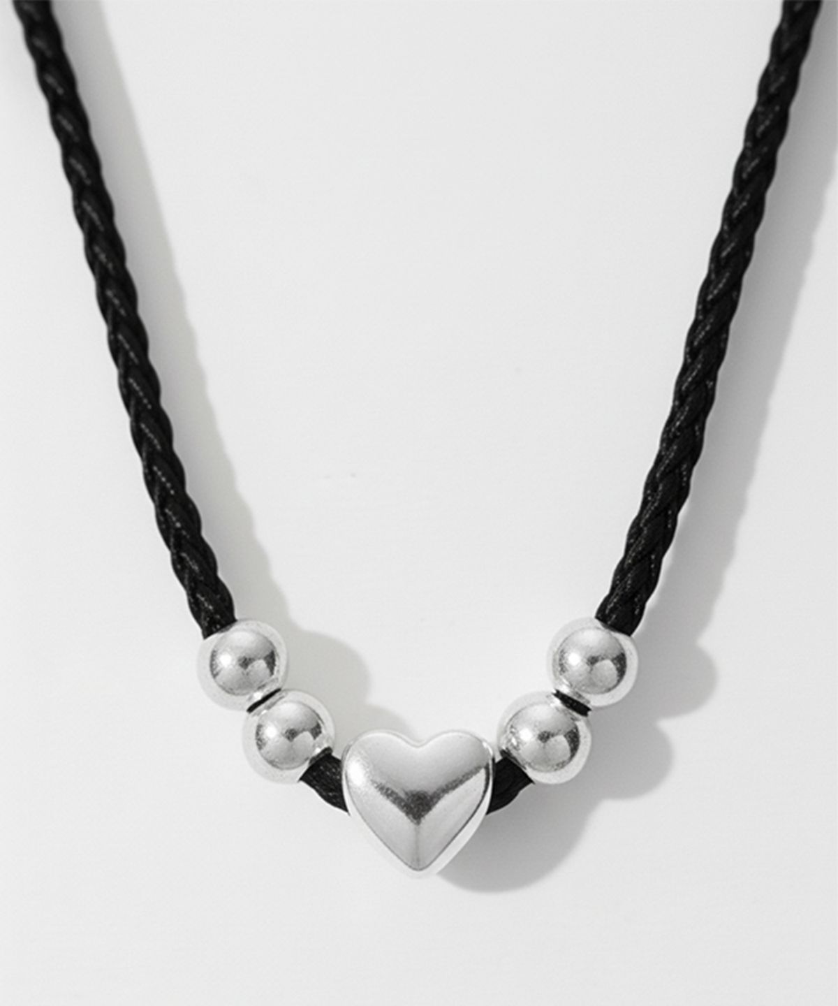 아티카 로우(ATTICA RAW) [실버925] Chico Heart Silk Choker / NAS006