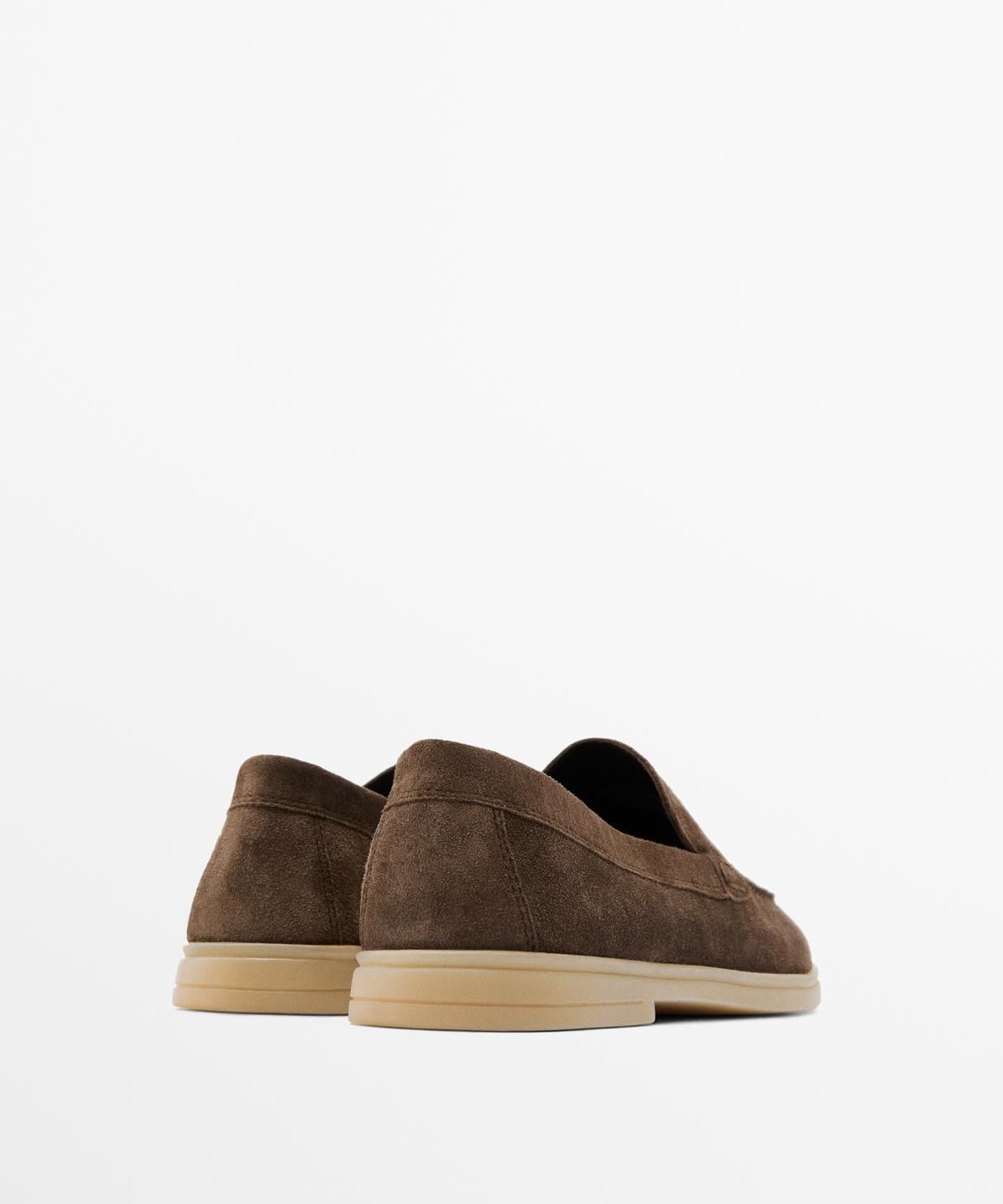 마시모두띠(MASSIMO DUTTI) 스플릿 스웨이드 레더 로퍼