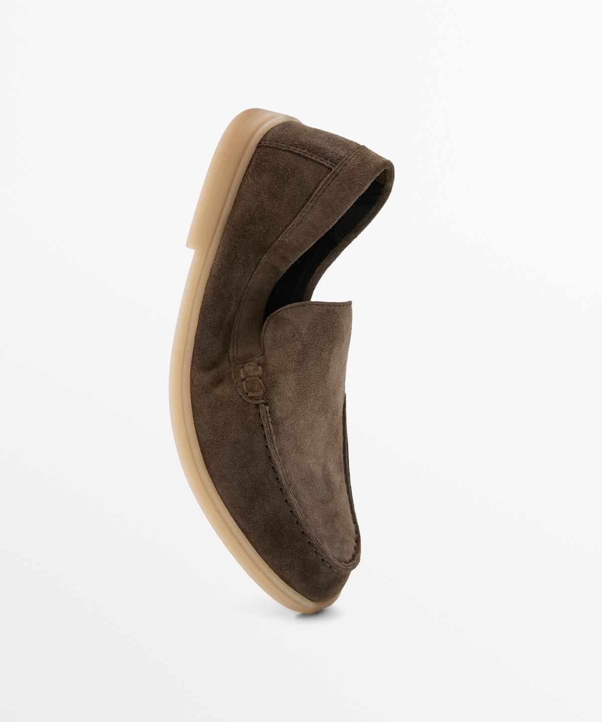 마시모두띠(MASSIMO DUTTI) 스플릿 스웨이드 레더 로퍼