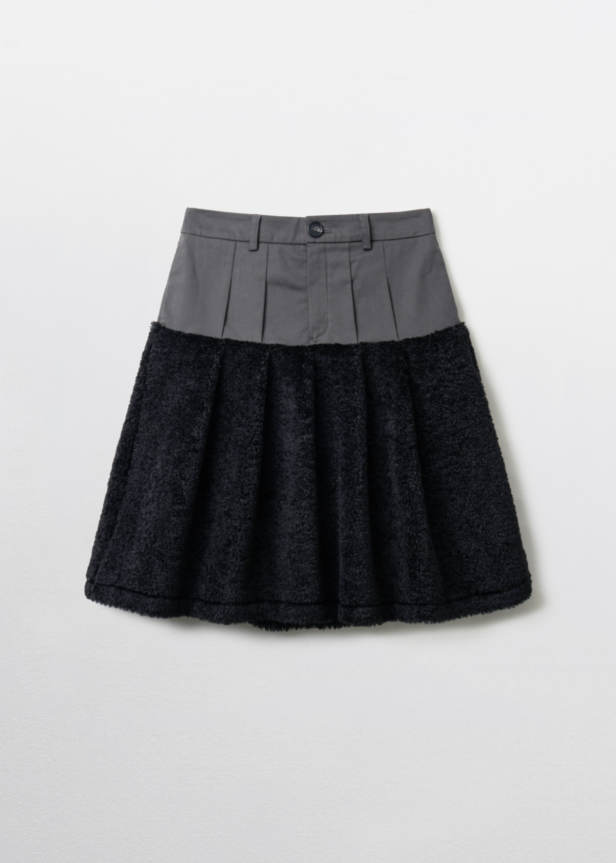 피브스피브스(PEEVES PEEVES) Fluffy Midi Skirt / Black