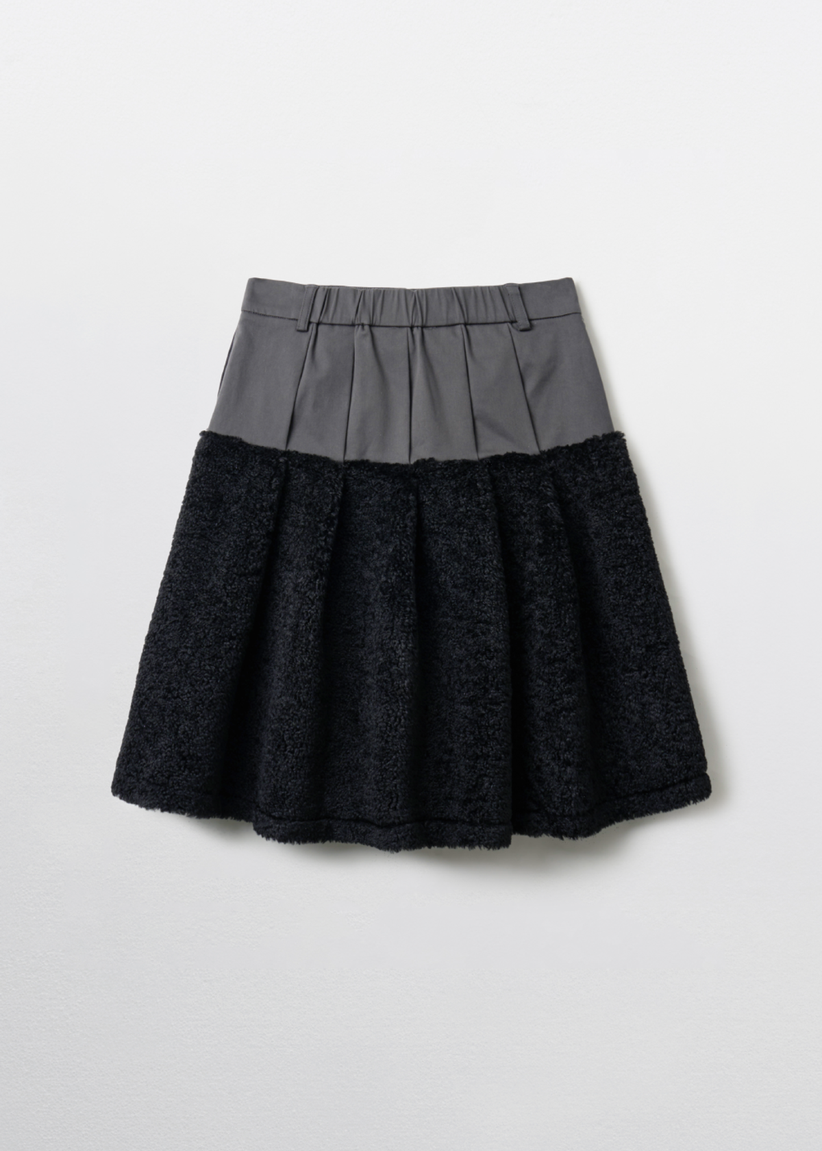 피브스피브스(PEEVES PEEVES) Fluffy Midi Skirt / Black