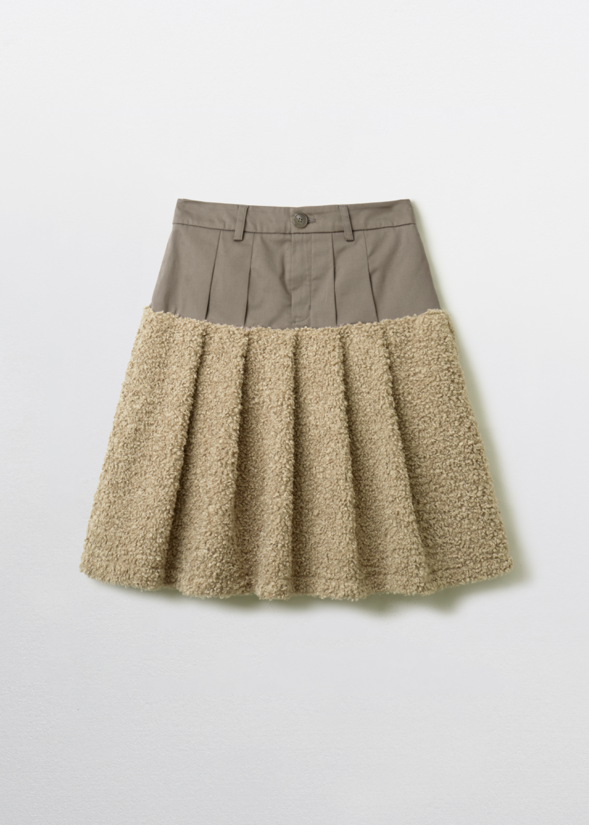 피브스피브스(PEEVES PEEVES) Fluffy Midi Skirt / Beige