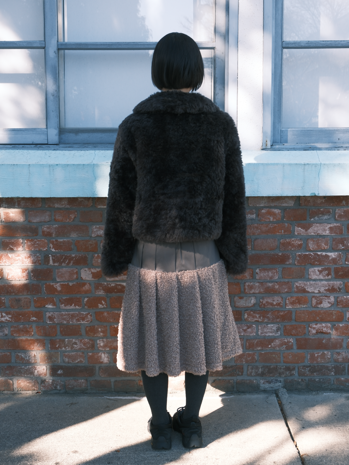 피브스피브스(PEEVES PEEVES) Fur Jacket /  Dark Brown