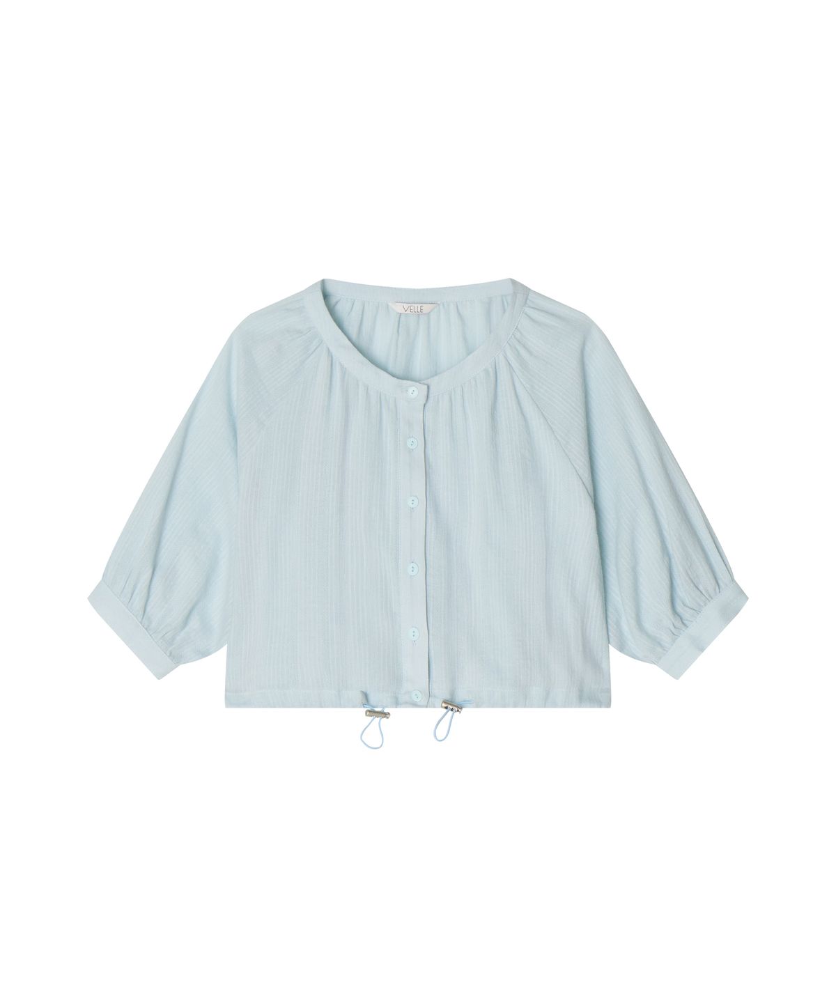 벨르(VELLE) Stopper Shirring Blouse_Mint