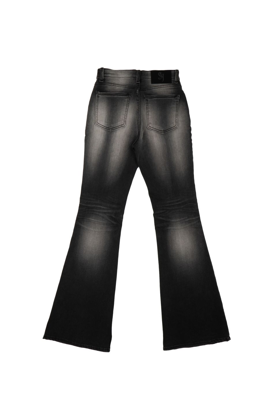 MUSINSA | SYNERJYN DUST WASHING DENIM PANTS BLACK