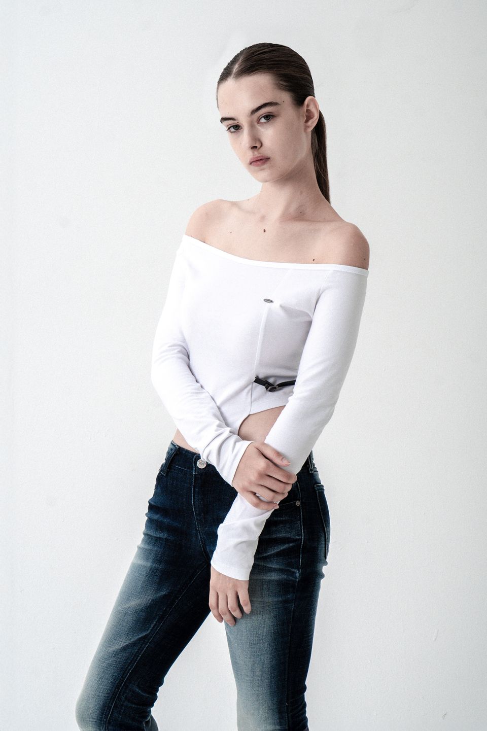 MUSINSA | SYNERJYN NIGHT WASHING DENIM PANTS DEEP BLUE