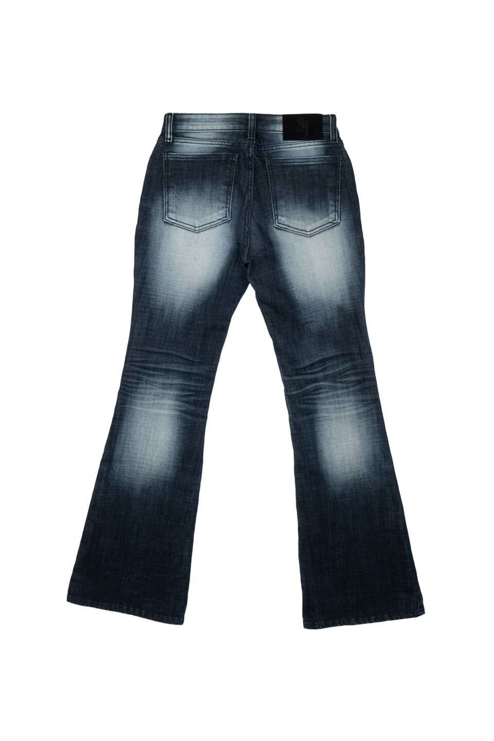 MUSINSA | SYNERJYN NIGHT WASHING DENIM PANTS DEEP BLUE