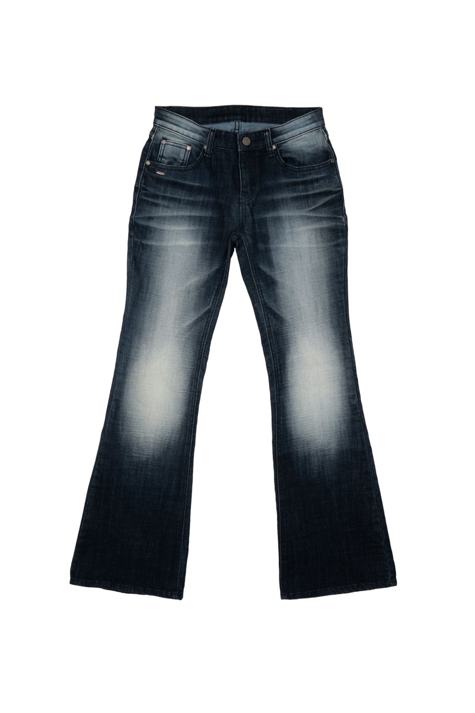 MUSINSA公式 | SYNERJYN NIGHT WASHING DENIM PANTS DEEP BLUE