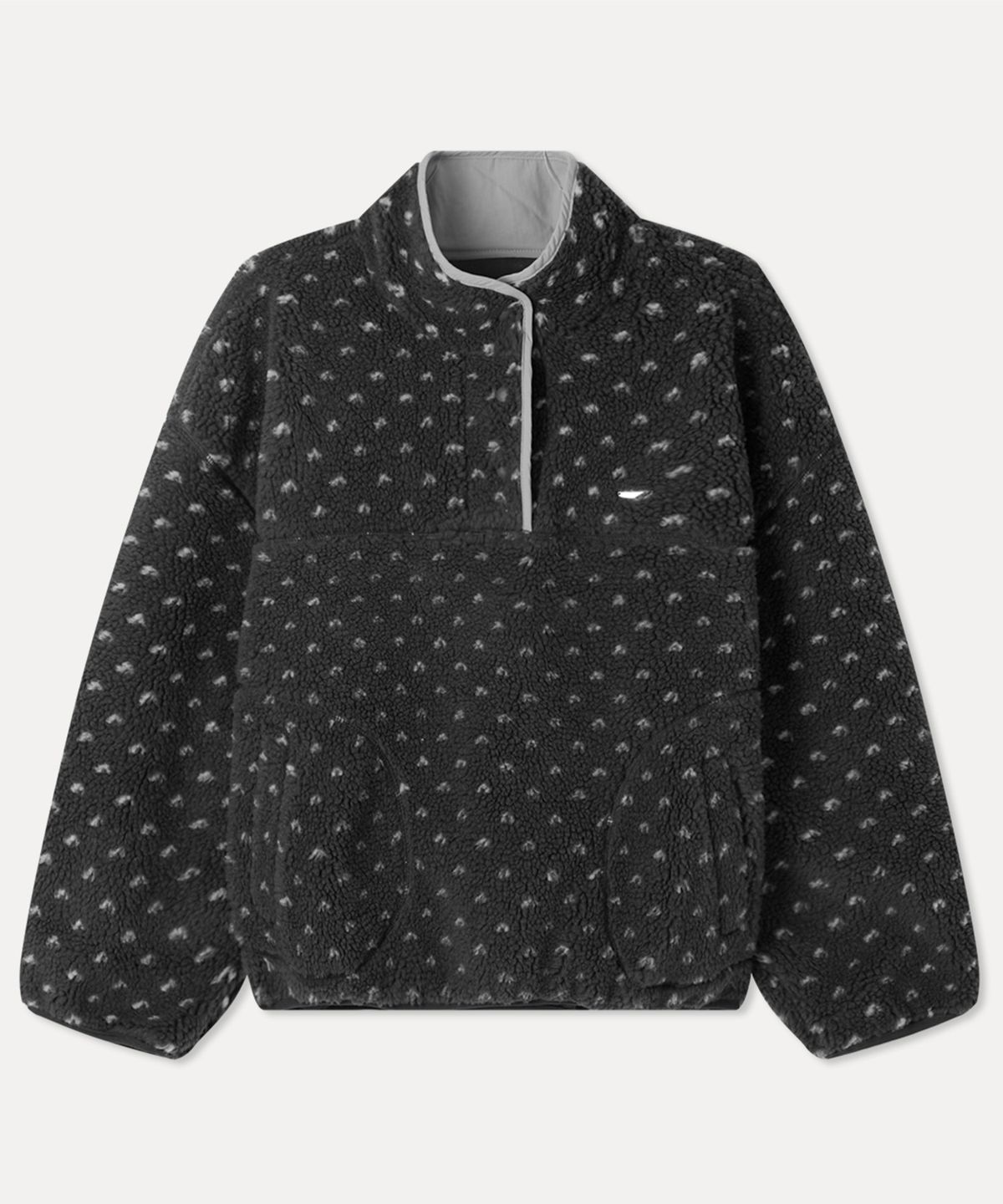 미쏘(MIXXO) 도트 아노락 반집업 플리스 자켓_MIWJMG117C