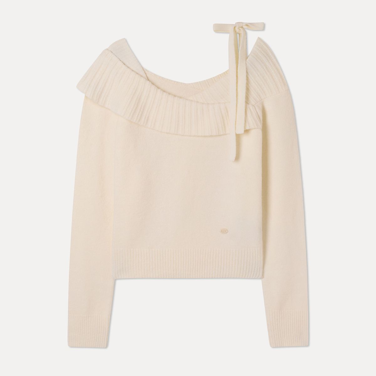 미쏘(MIXXO) 오버핏 오프숄더 레이어드 풀오버_MIWKAG116T