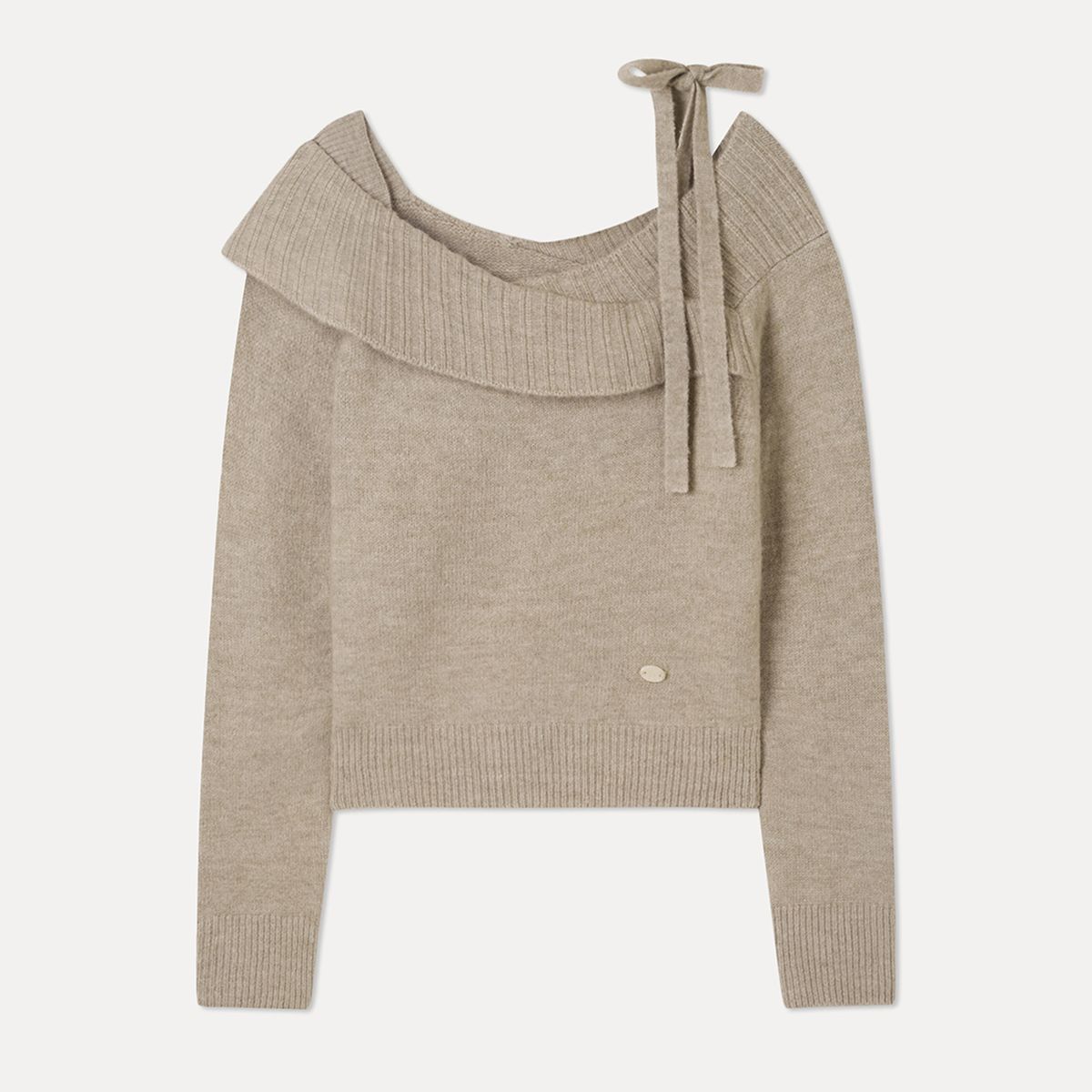 미쏘(MIXXO) 오버핏 오프숄더 레이어드 풀오버_MIWKAG116T