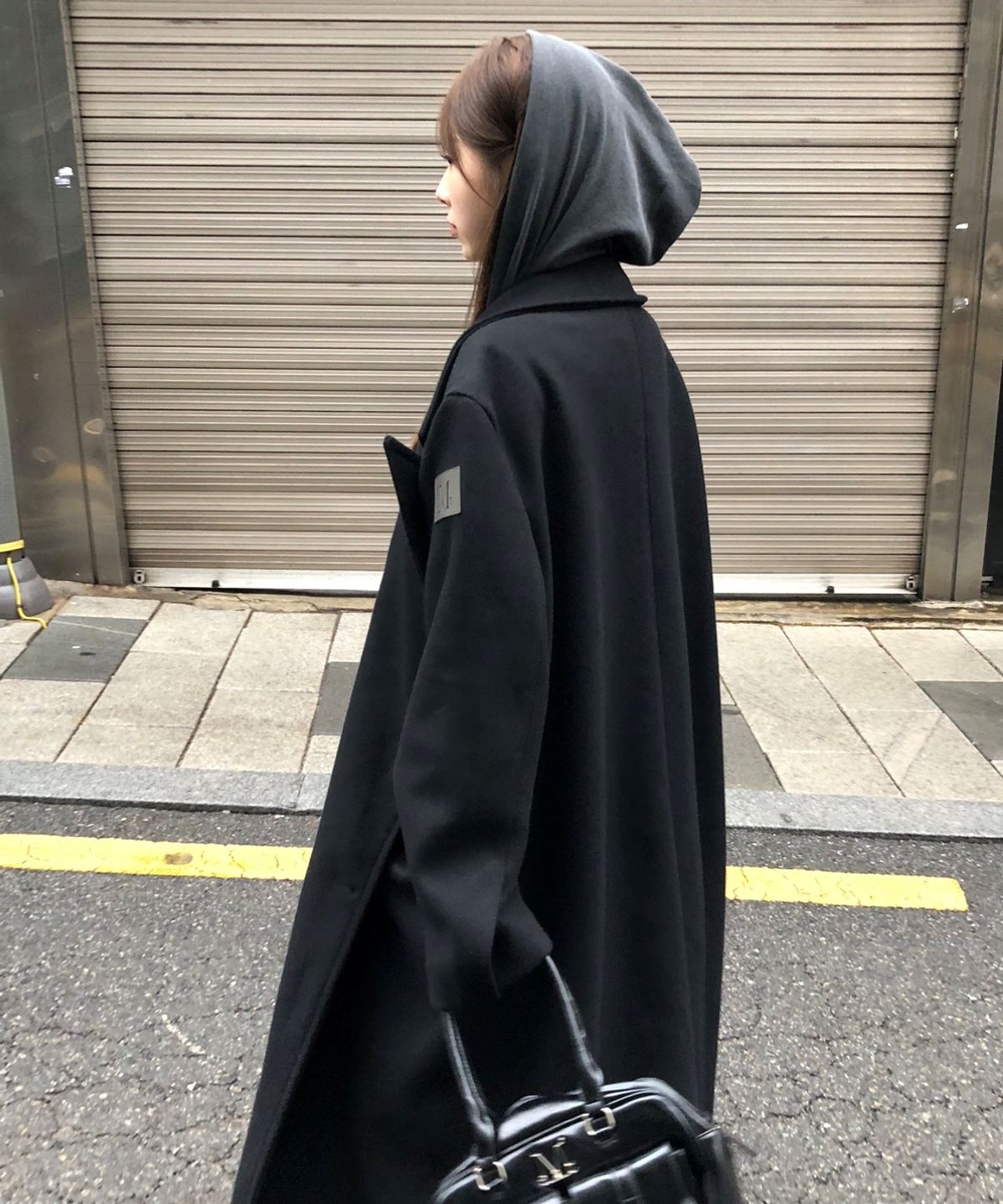 무센트(MUCENT) 아르베 사이드 레더 더블 코트 남녀공용