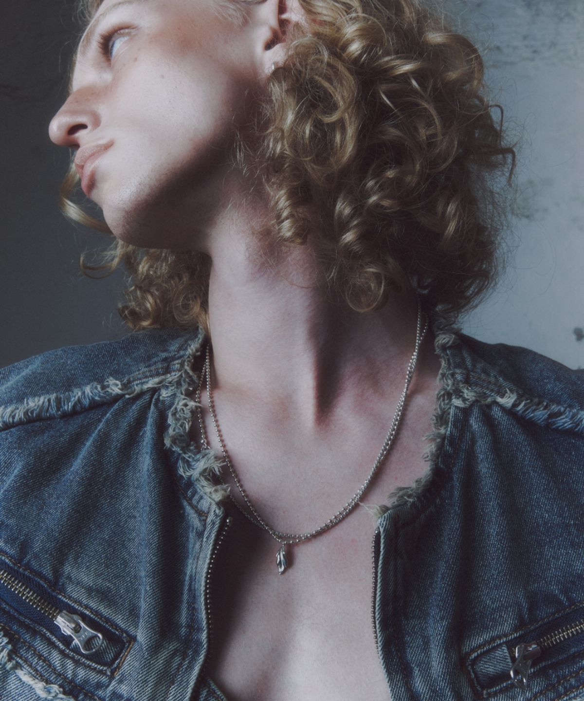 더스틸룸(THESTILLROOM) [SILVER] #N2511 Half chain necklace
