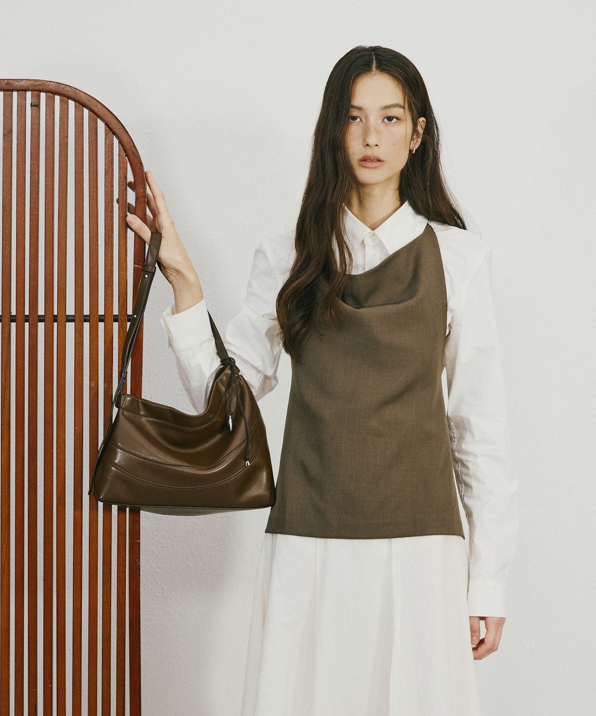 조에뜨(ZOEET) SORAE MINI SHOULDER LEATHER BAG (ESPRESSO)