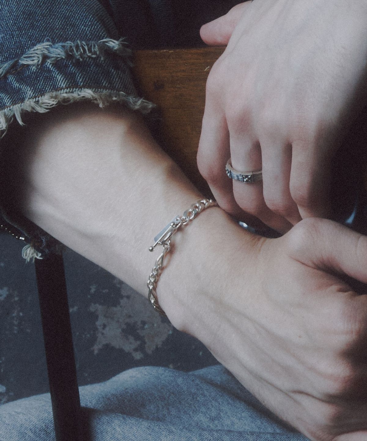 더스틸룸(THESTILLROOM) [SILVER] #B2514 Connect toggle bracelet