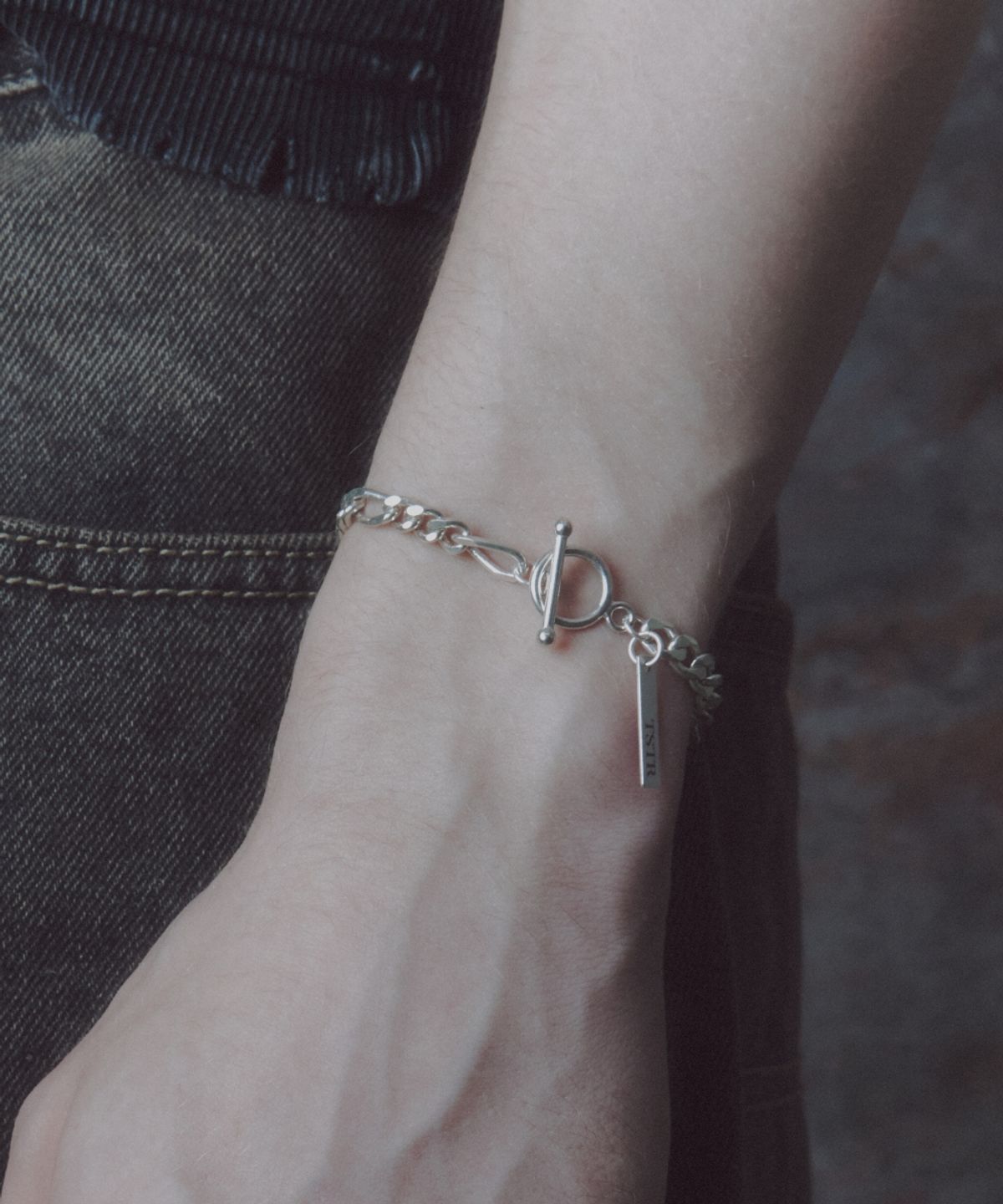 더스틸룸(THESTILLROOM) [SILVER] #B2514 Connect toggle bracelet