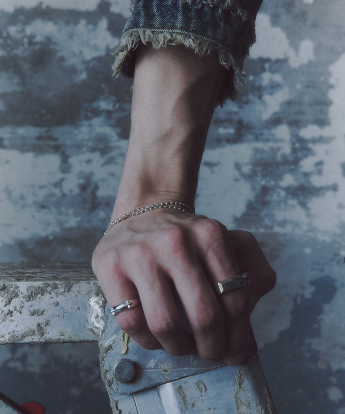 더스틸룸(THESTILLROOM) [SILVER] #B2515 Half link bracelet