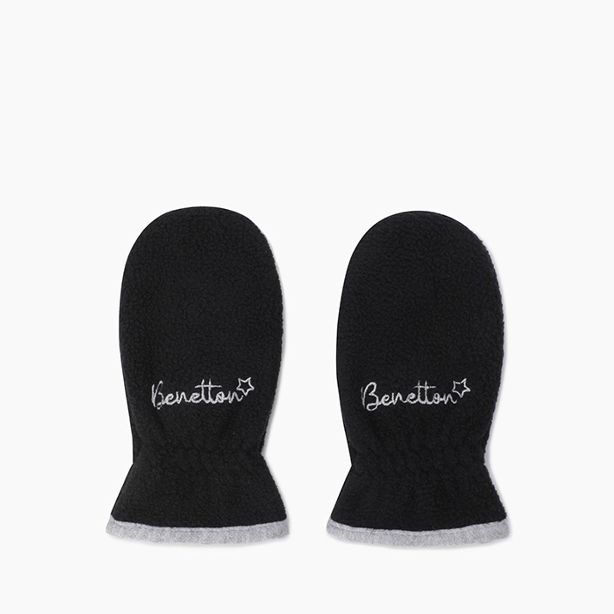 베네통키즈(BENETTONKIDS) 컬러 배색 장갑_QCGL01561BK