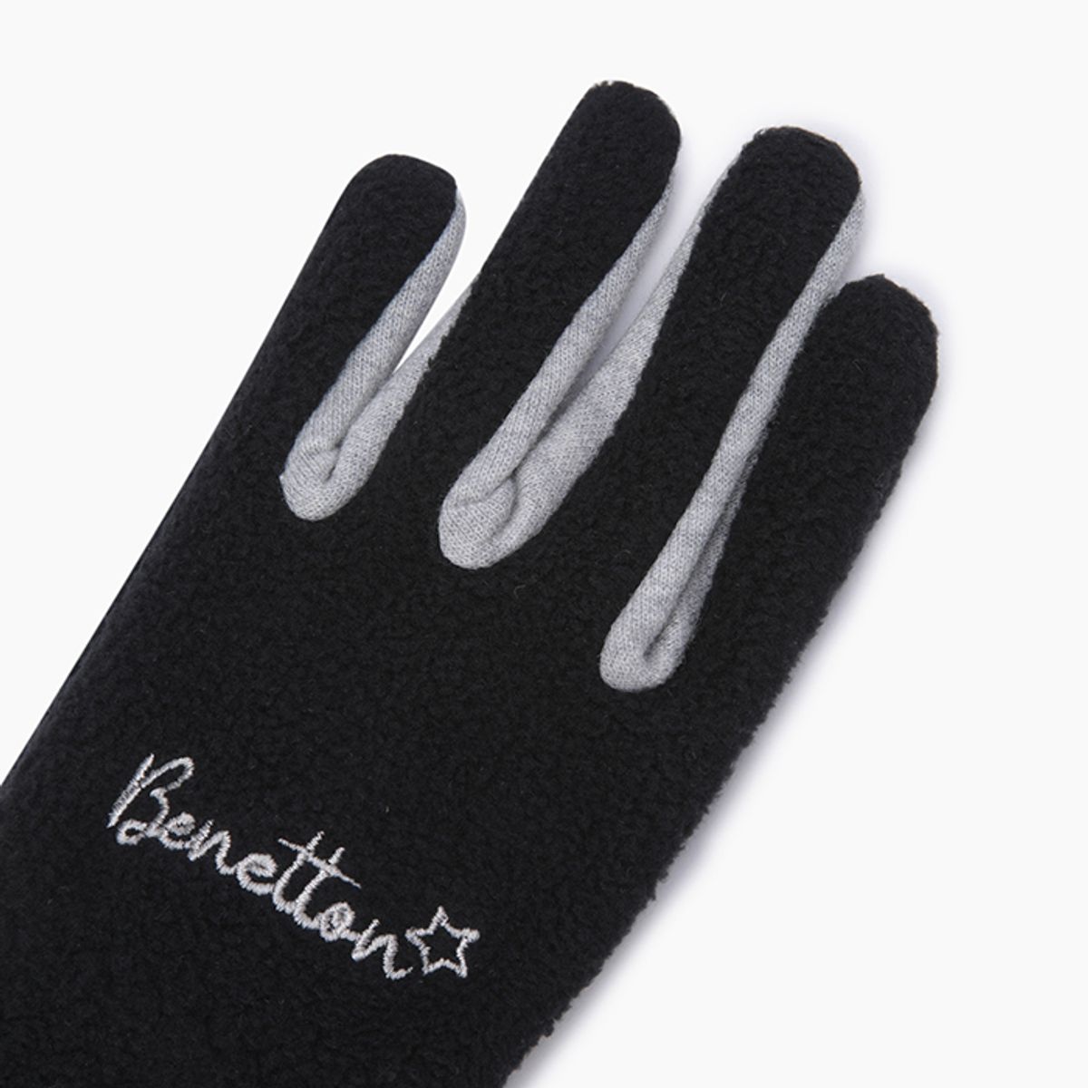 베네통키즈(BENETTONKIDS) 컬러 배색 장갑_QCGL01561BK