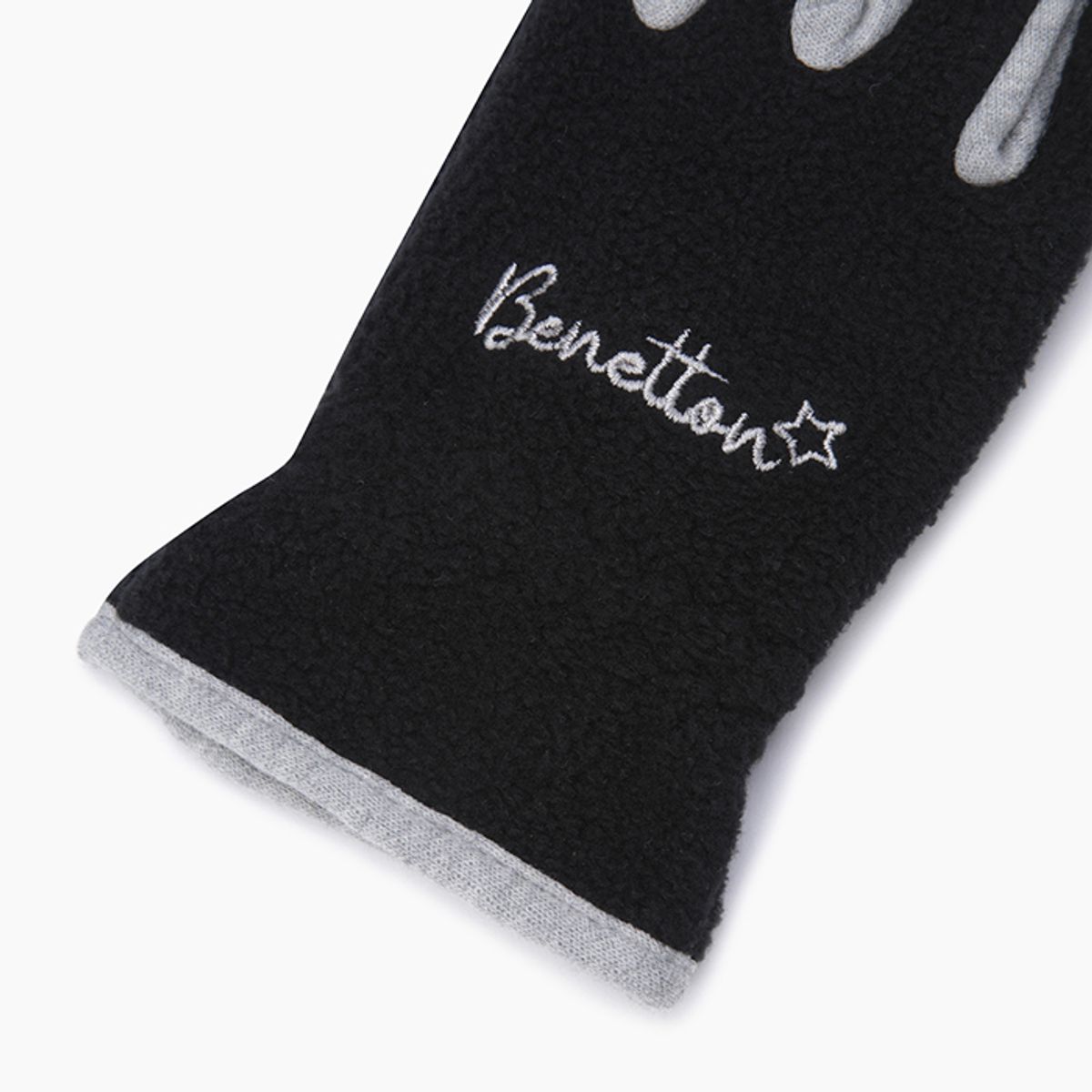 베네통키즈(BENETTONKIDS) 컬러 배색 장갑_QCGL01561BK