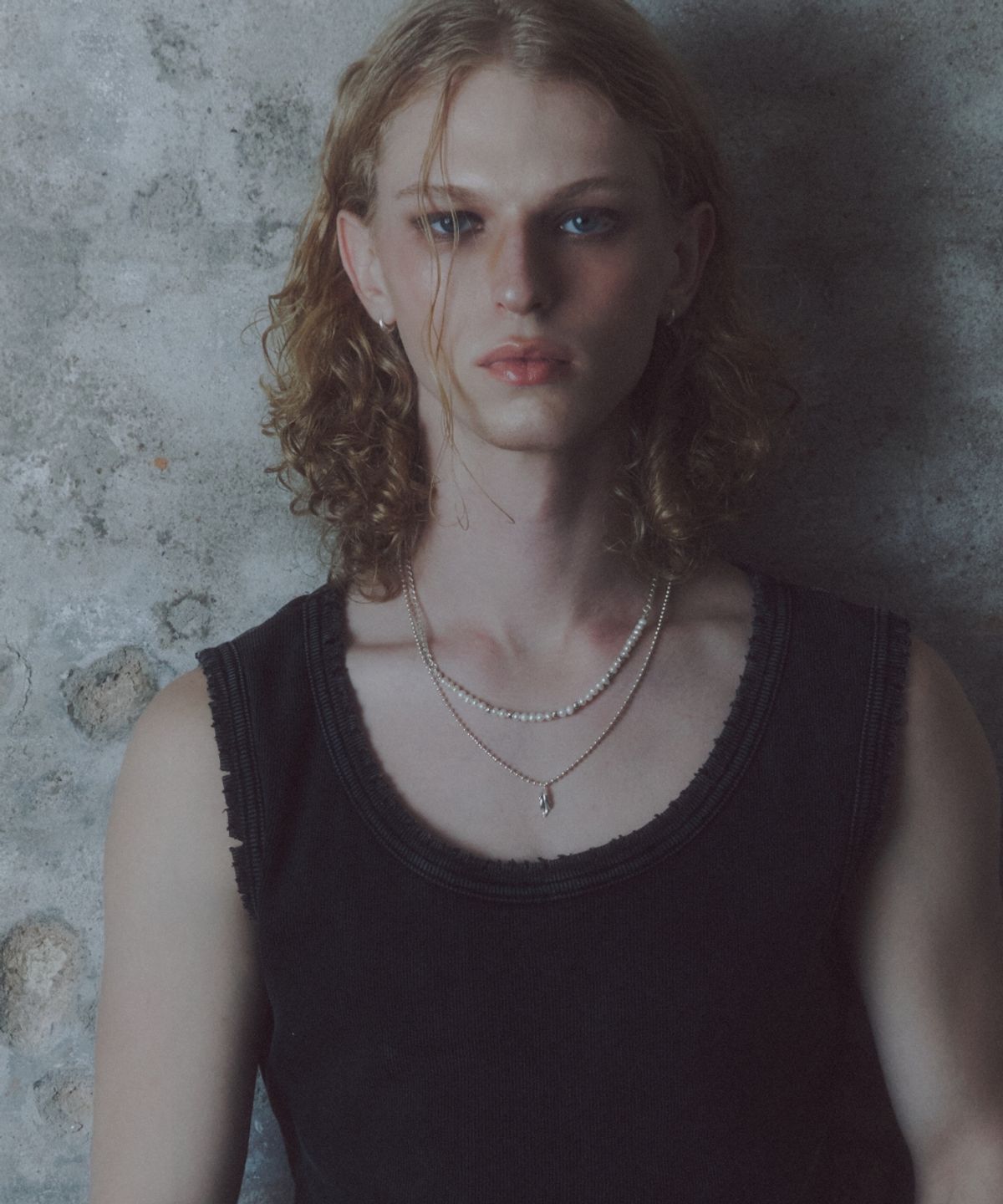 더스틸룸(THESTILLROOM) [SILVER] #N2519 Pearl half necklace