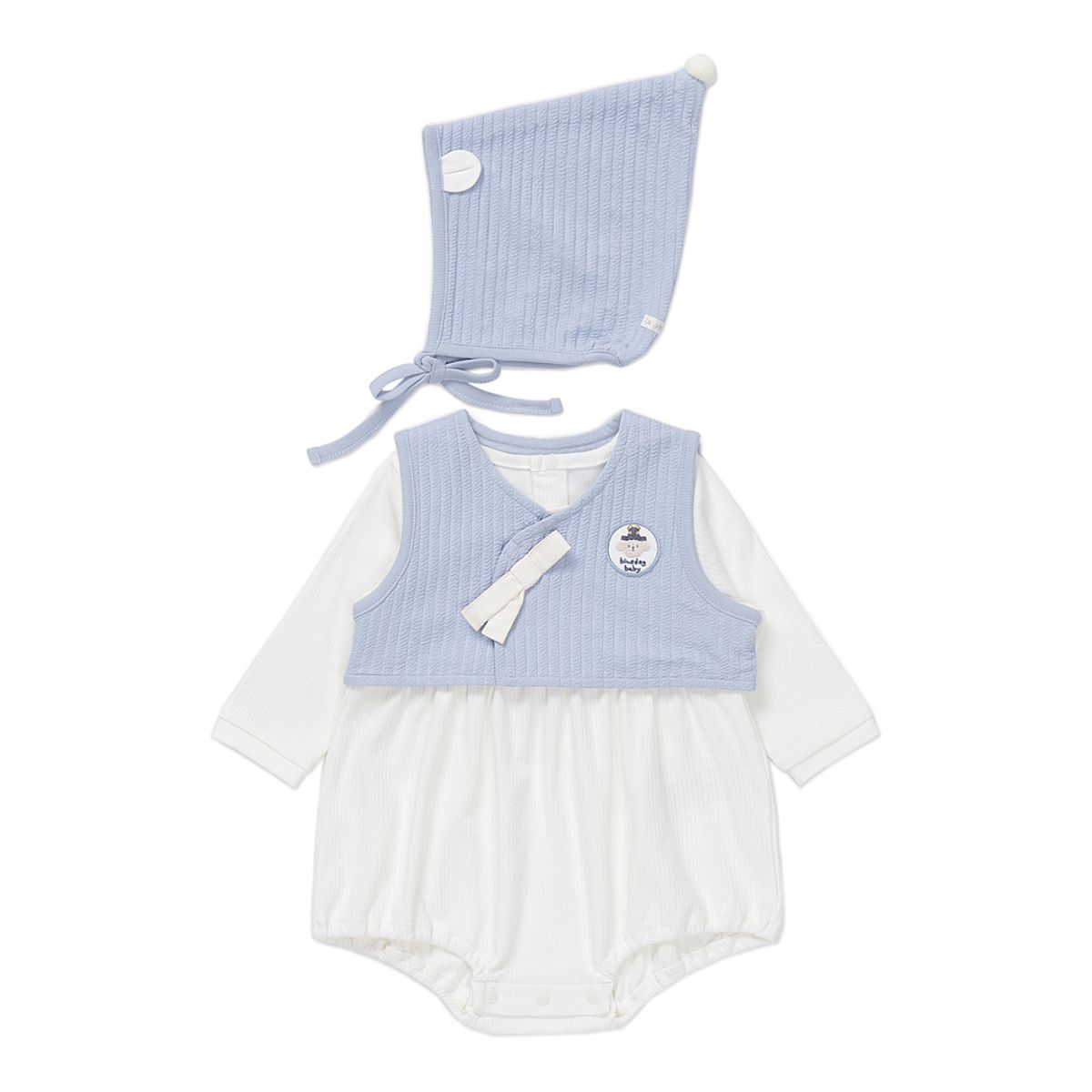 블루독 베이비(BLUEDOGBABY) 도기한복세트바디수트A (46170-040-18)