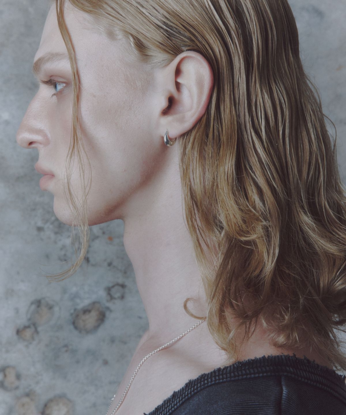 더스틸룸(THESTILLROOM) [SILVER] #E2534 Daily hoop earrimg