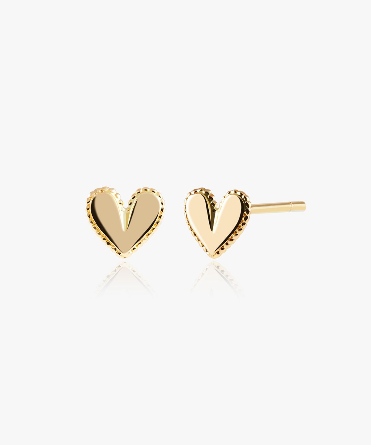 엘렌쥬얼리(HELENE JEWELRY) 14K 레이 하트 귀걸이