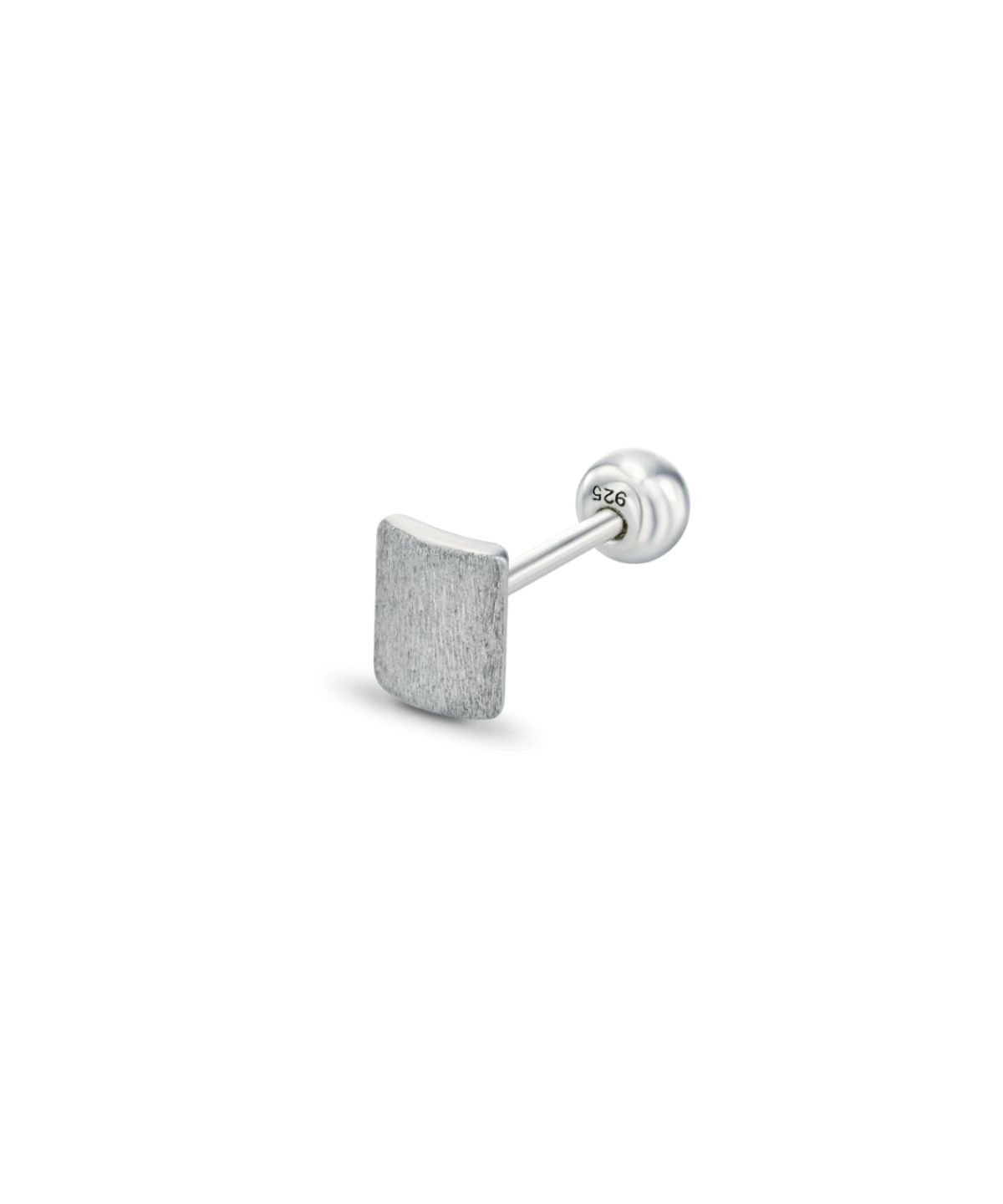 더스틸룸(THESTILLROOM) [SILVER] #E2549 Square curve piercing (single)