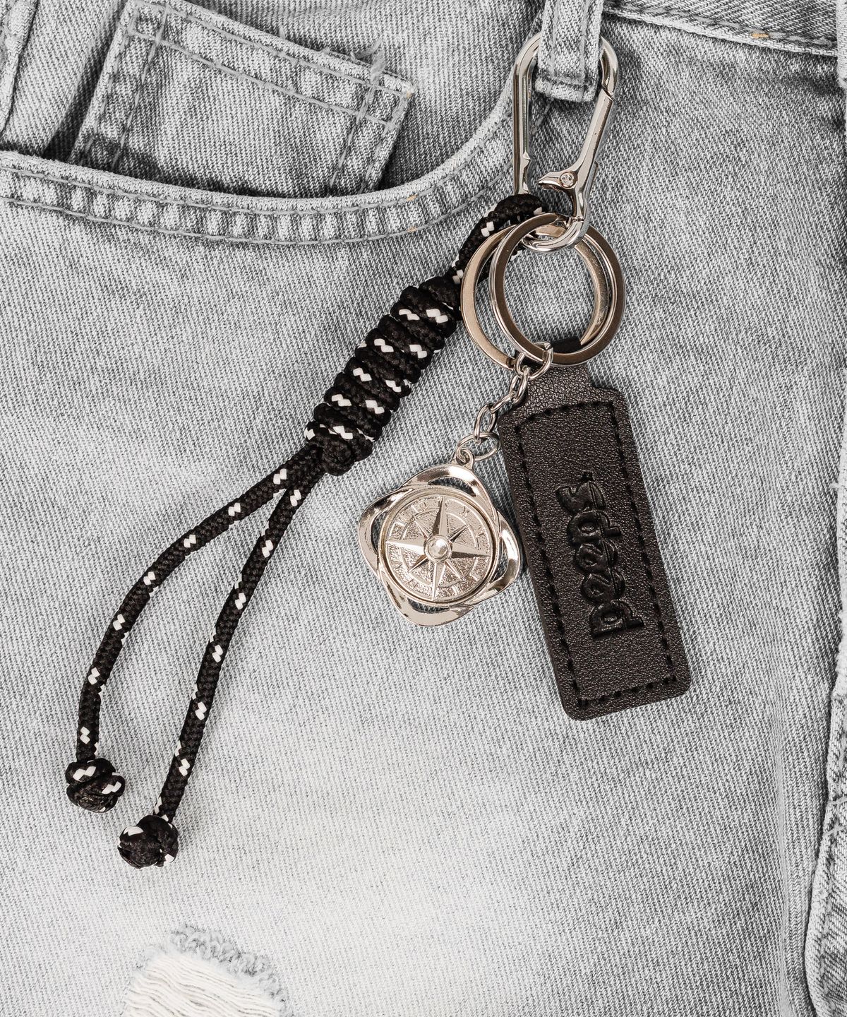 핍스(PEEPS) Crystal Compass Keyring