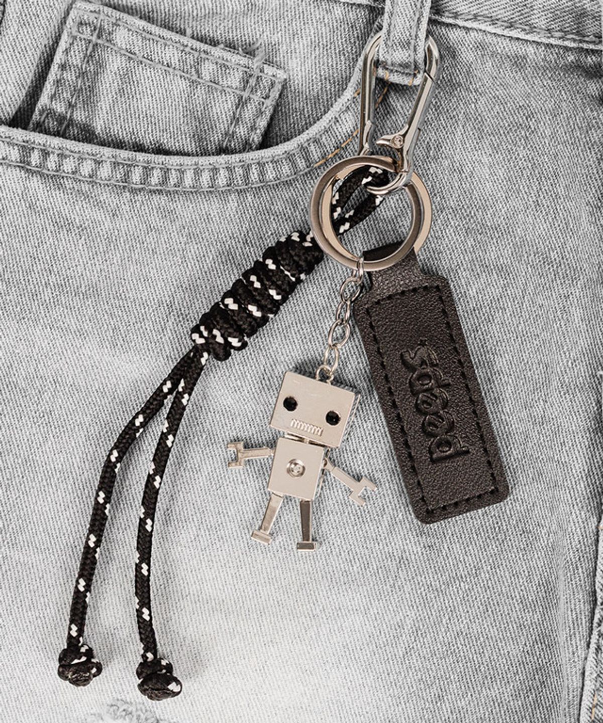 핍스(PEEPS) Robo Block Keyring