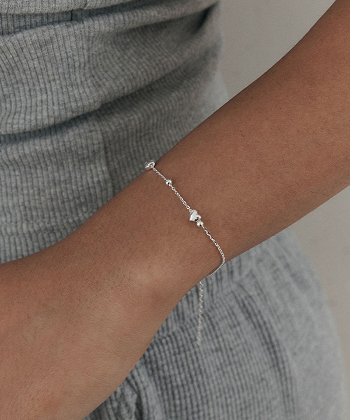 아티카 로우(ATTICA RAW) [실버925] Bellow Heart Bracelet / BAS004
