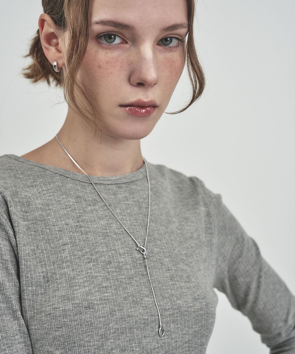 아티카 로우(ATTICA RAW) Tung Snake Long Necklace / NBS013