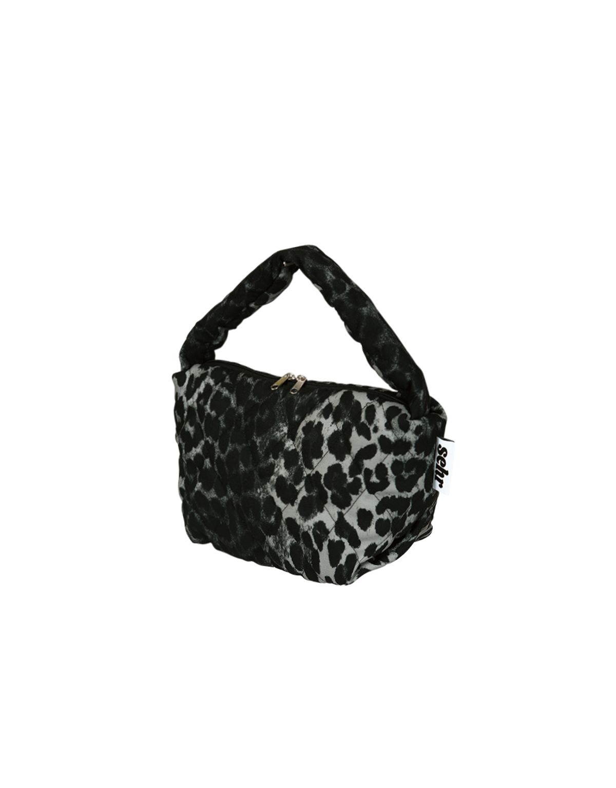 세르(SEHR) Leopard Pouch Bag (Dark Grey)