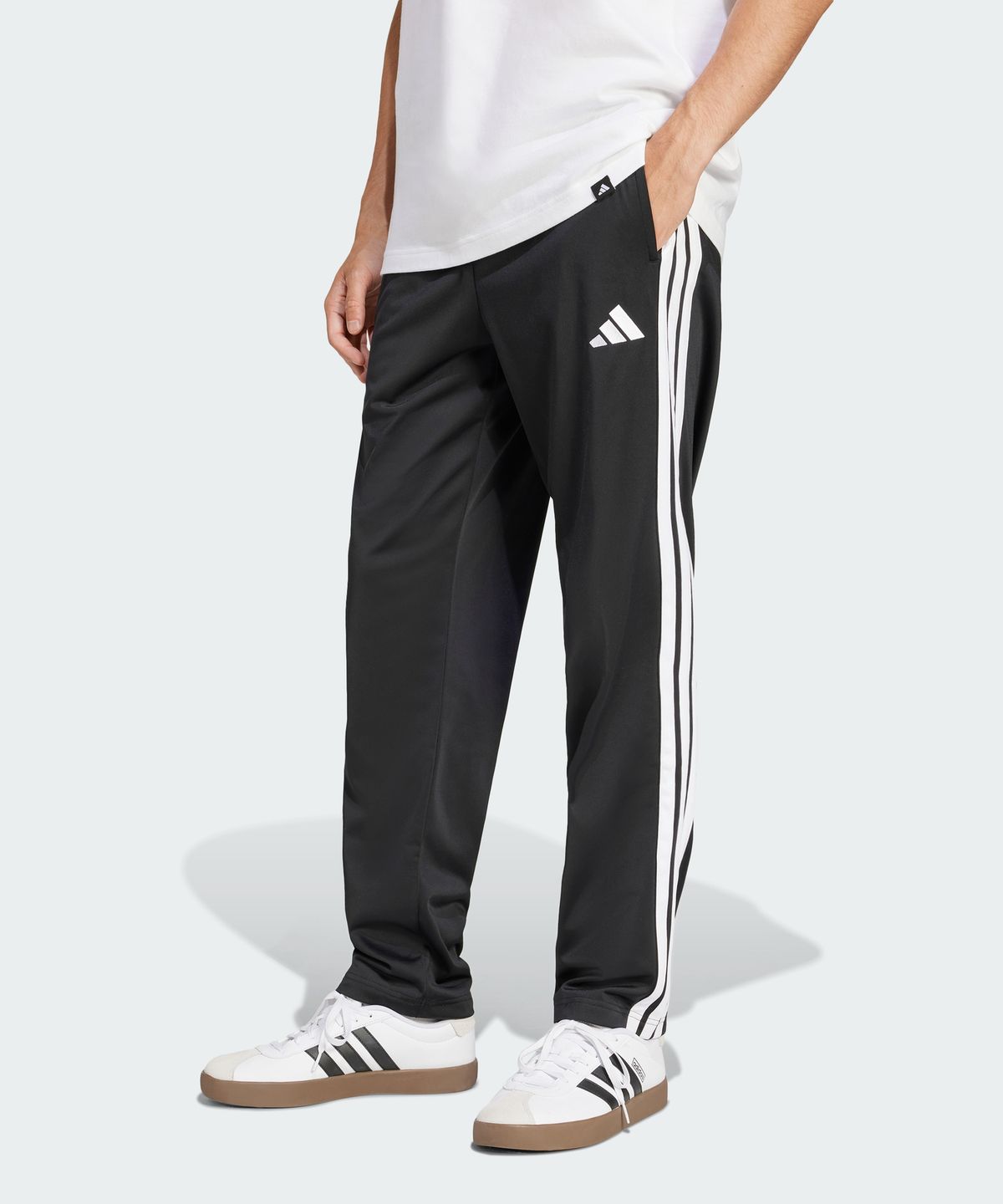 아디다스(ADIDAS) 3S 트리콧 레귤러 핏 오픈헴 트랙 팬츠 JI8802