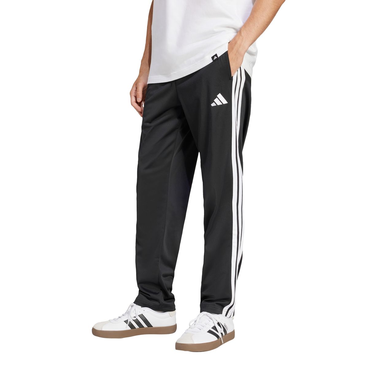 아디다스(ADIDAS) 3S 트리콧 레귤러 핏 오픈헴 트랙 팬츠 JI8802