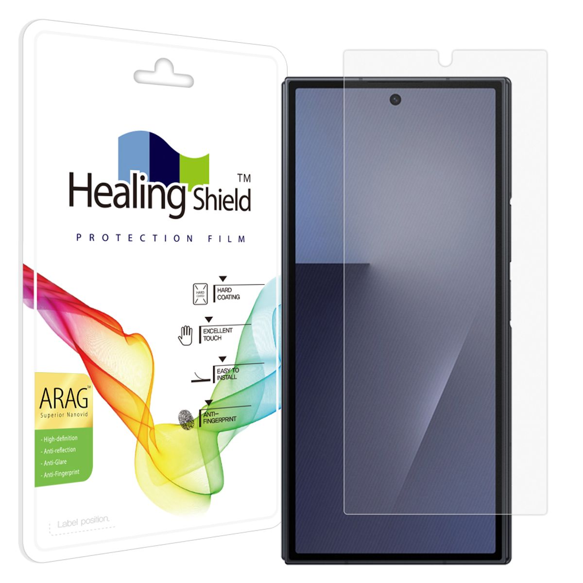 힐링쉴드(HEALINGSHIELD) 갤럭시Z 트라이폴드 ARAG 고화질 저반사 외부액정 보호필름 1매