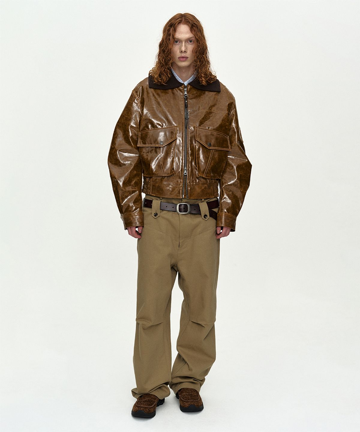 앤더슨벨(ADSB ANDERSSON BELL) MIKOOS26 BOMBER JACKET awa740m(BROWN)