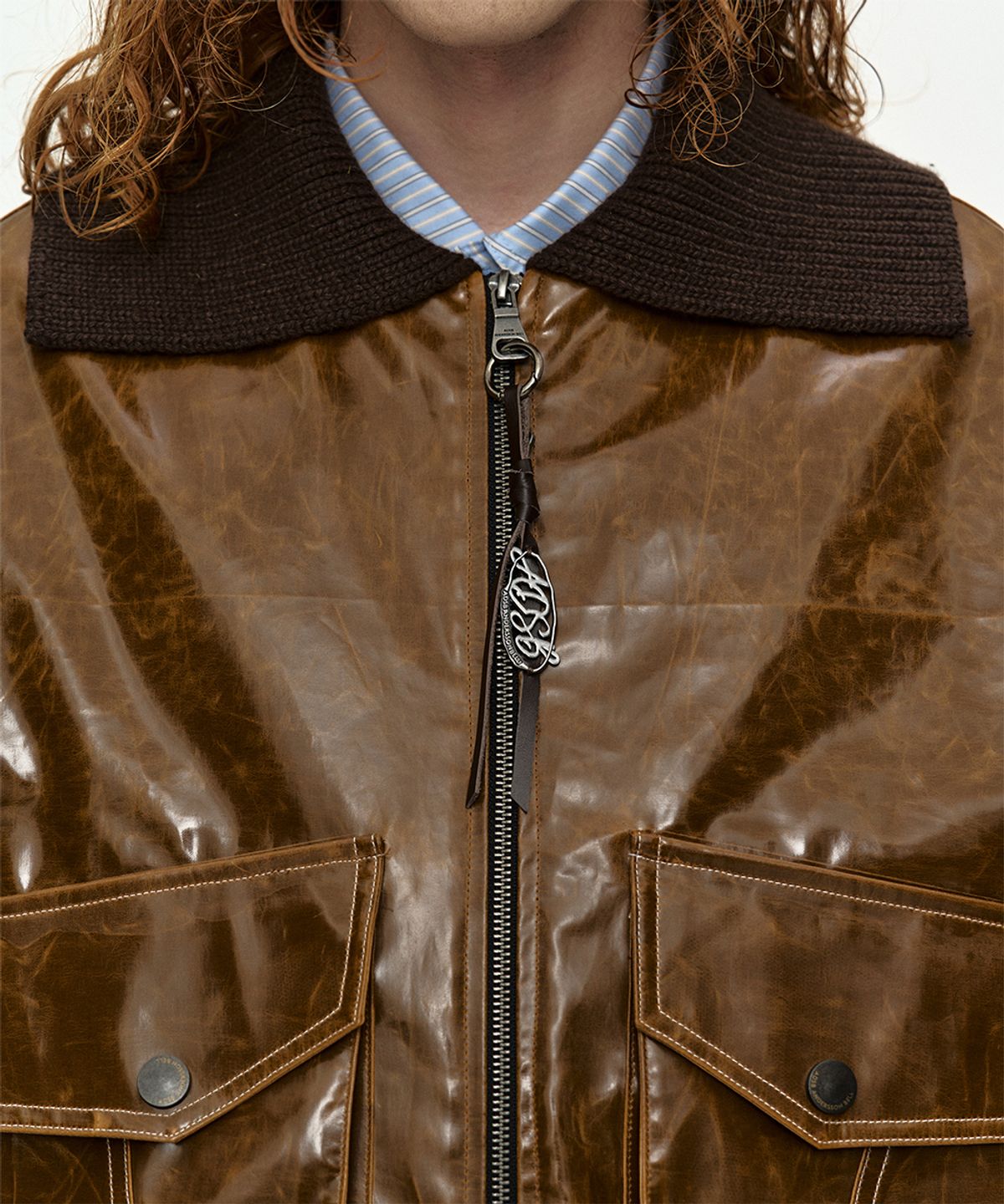 앤더슨벨(ADSB ANDERSSON BELL) MIKOOS26 BOMBER JACKET awa740m(BROWN)