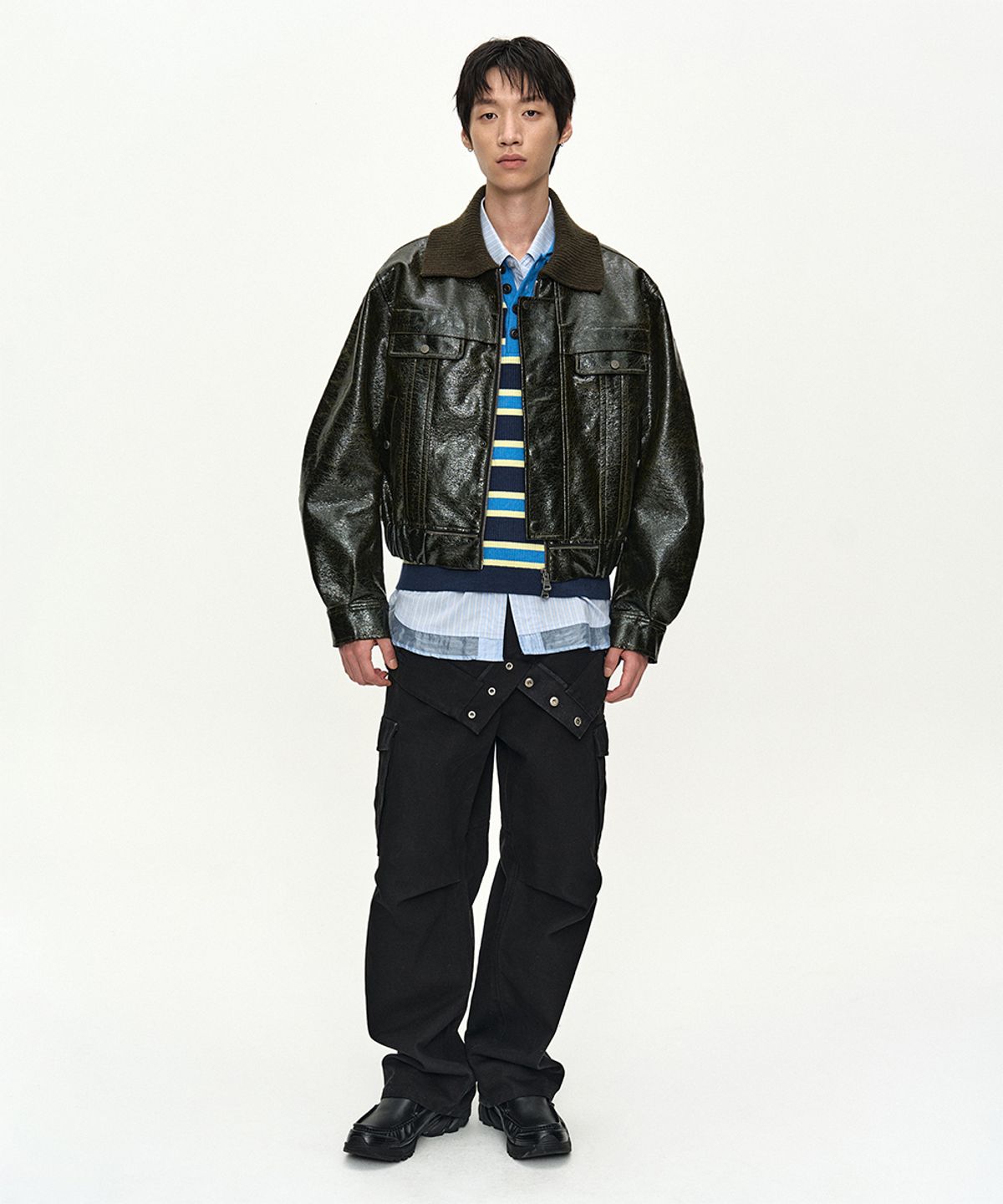앤더슨벨(ADSB ANDERSSON BELL) ORTEGA26 BOMBER JACKET awa739m(KHAKI)