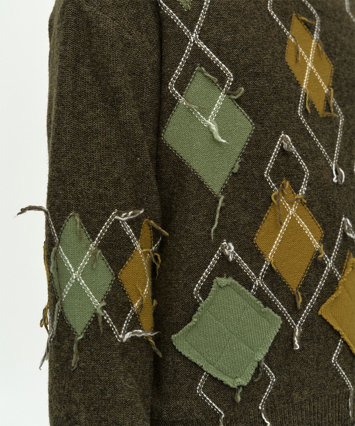 앤더슨벨(ADSB ANDERSSON BELL) TOM ARGYLE CREW-NECK SWEATER atb1415m(KHAKI)