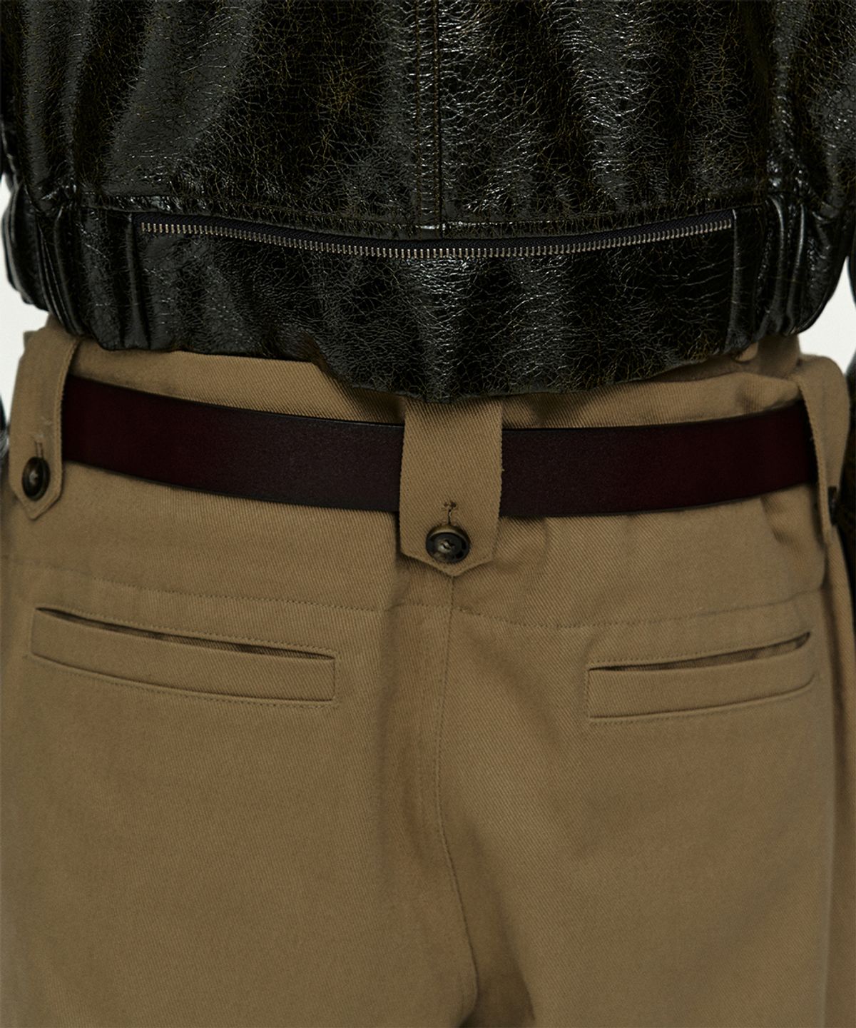 앤더슨벨(ADSB ANDERSSON BELL) DOUBLE WAISTBAND WIDE-LEG TROUSERS apa873m(BEIGE)
