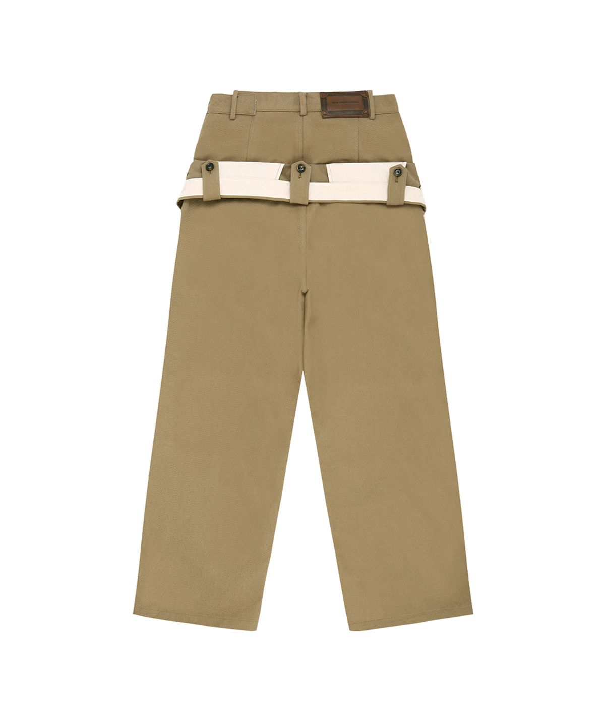 앤더슨벨(ADSB ANDERSSON BELL) DOUBLE WAISTBAND WIDE-LEG TROUSERS apa873m(BEIGE)