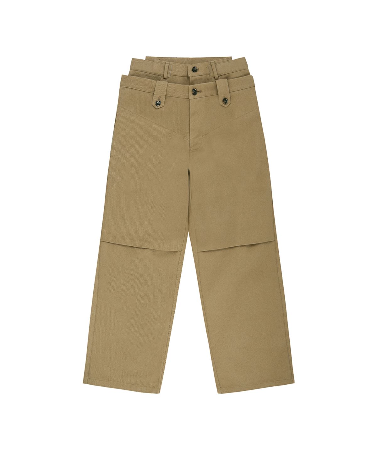 앤더슨벨(ADSB ANDERSSON BELL) DOUBLE WAISTBAND WIDE-LEG TROUSERS apa873m(BEIGE)