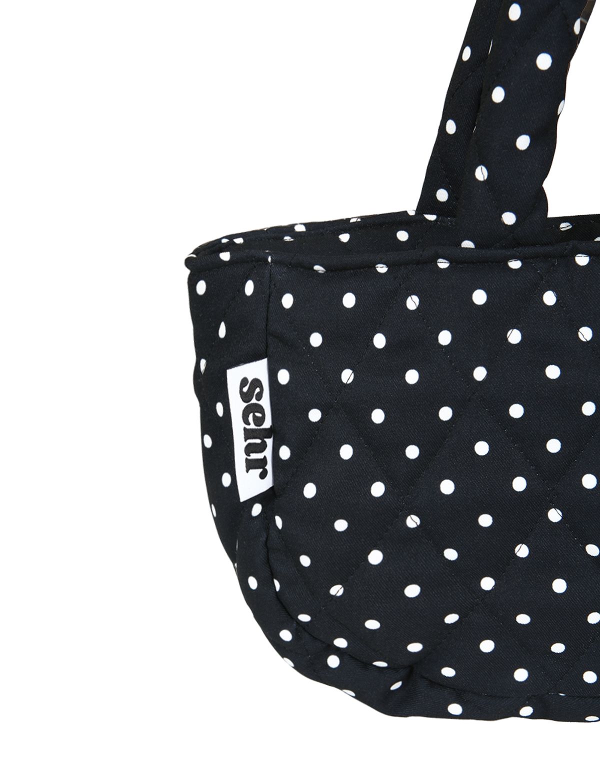 세르(SEHR) Padded Dot-Dot Small Bag (Black)