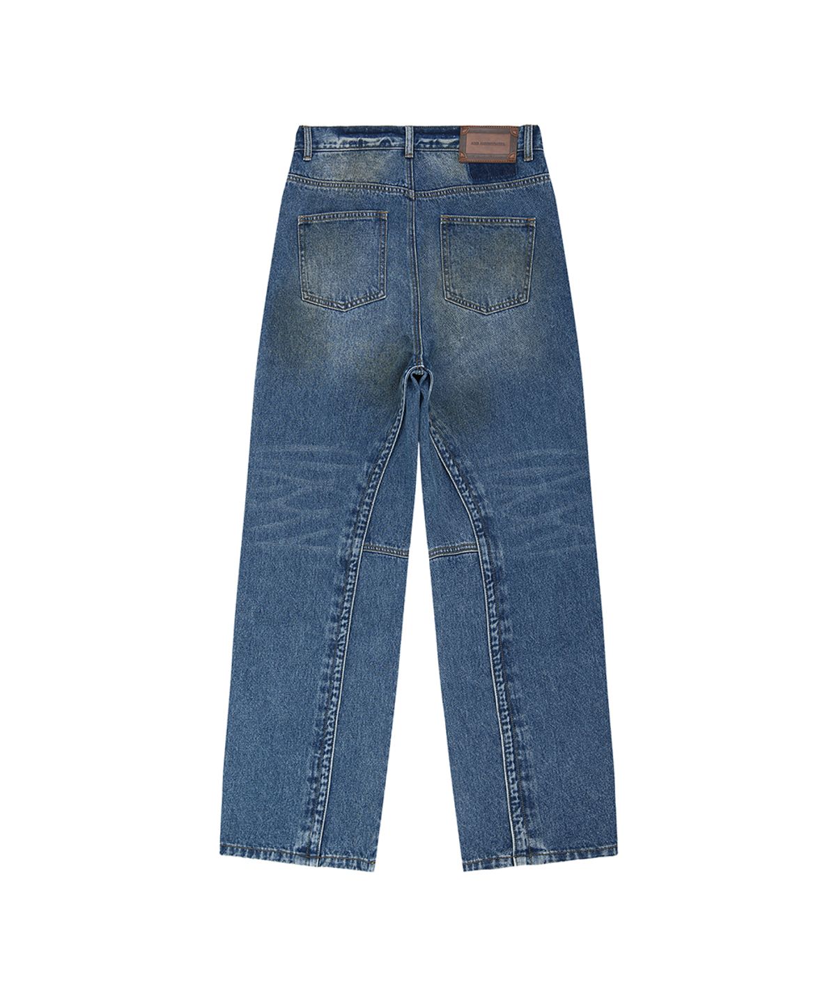 앤더슨벨(ADSB ANDERSSON BELL) UNISEX LAYERED WIDE-LEG JEANS apa865u(BLUE)