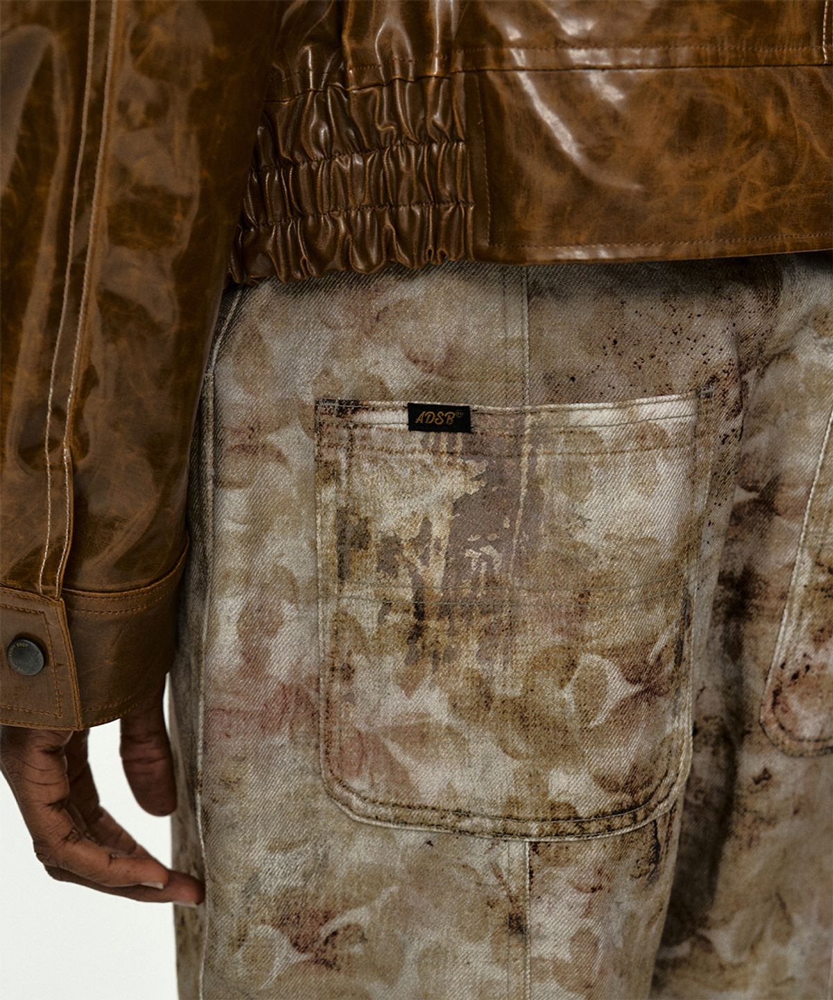 앤더슨벨(ADSB ANDERSSON BELL) FLOWER PRINTED WIDE-LEG JEANS apa874m(BEIGE)