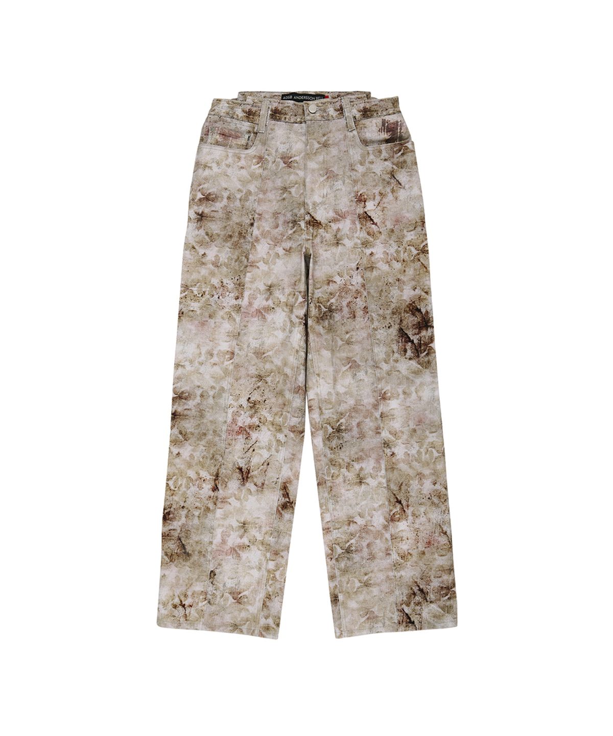 앤더슨벨(ADSB ANDERSSON BELL) FLOWER PRINTED WIDE-LEG JEANS apa874m(BEIGE)