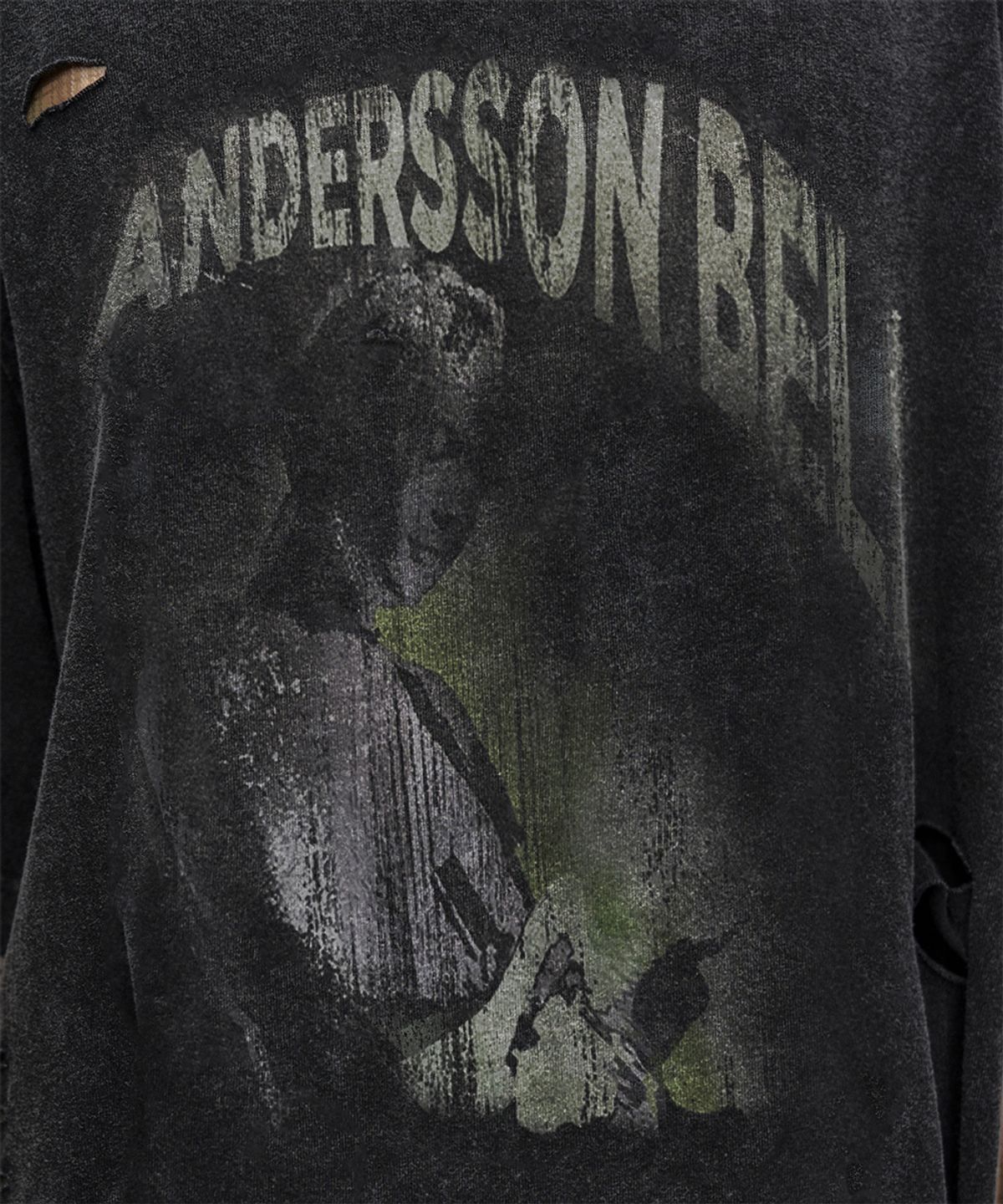 앤더슨벨(ADSB ANDERSSON BELL) LAYERED LIVE PRINTED T-SHIRT atb1510w(CHARCOAL)